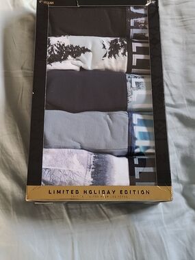 Hollister Men's Boxer Briefs - Black, White, Gray, Blue